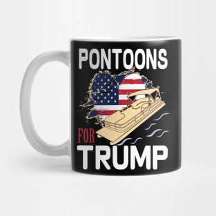 pontoons boat owners support Trump 2020 Mug